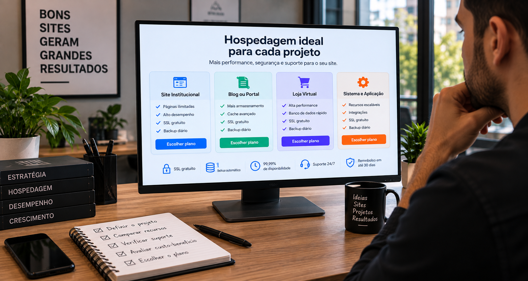 Como escolher o plano de hospedagem certo para o seu site